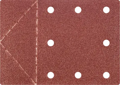 Immagine prodotto di GRAPHITE Carta abrasiva 115 x 160 mm, fori, perforazione a strappo, velcro. K80, 3 pezzi.