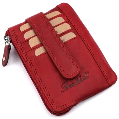 Produktbild von Benthill Schlüsseletui Leder Damen & Herren | Schlüsselmäpchen mit Kartenfächern | Schlüsseltasche als Mini-Börse mit Münzfach inkl. Geschenkbox
