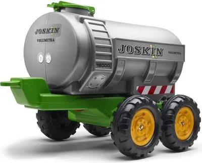 Zdjęcie produktu dla Przyczepa Cysterna Joskin Volumetra, 30L, Szara, Kompatybilna z Traktorami Falk 3-7 lat, Wyprodukowano we Francji