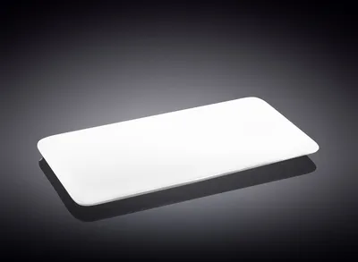 Image de Plat de service Wilmax 30 x 16 cm en porcelaine, blanc WL-992620/A