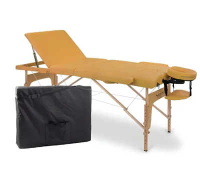 Produktbild von 3 Zonen Massageliege Zenet 1049 Größe L (195*70cm) mit Aluminiumgestell, klappbar und höhenverstellbar