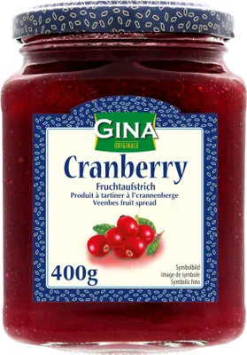 Produktbild von Gina Fruchtaufstrich Cranberry