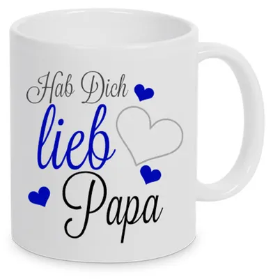Produktbild von TassenKing™ - Hab Dich lieb Papa - Tasse - Kaffeetasse - Tasse mit Spruch