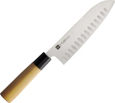 Produktbild von CHROMA HAIKU Santoku mit Kullenschliff, 17 cm, - Chroma Cutlery