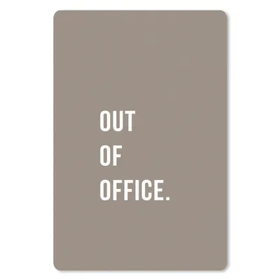 Produktbild von MuchoWow® Mauspad Mousepad Zitate - Nicht im Amt - Braun 18x27 cm - Mousepads - Maus Mat - Pad - Mausunterlage