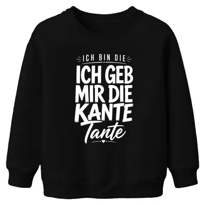 Productafbeelding van "Ik ben wie ik ben" - Statement sweatshirt, zwart, maat 152