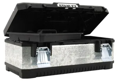 Immagine prodotto di Stanley - Cassetta degli attrezzi, zincata AW2698 (taglia unica) (nero/argento)