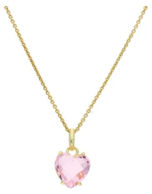 Produktbild von Damen Anhänger Herz Silber 925 Gold plattiert mit Zirkonia JL16-02-0781