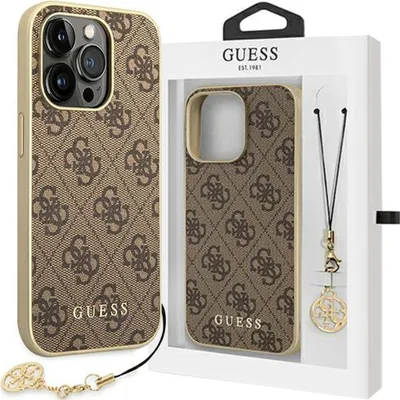 Zdjęcie produktu dla Etui Guess Guhcp13Xgf4Gbr Na Iphone 13 Pro Max - Brązowe 4G Charms Collection