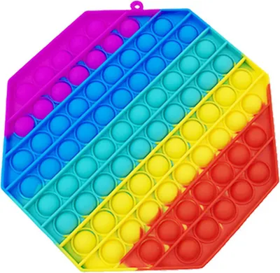 Produktbild von Finger Push Pop Toys Colored Grasping Pressing Thinking Board Stress Reliever Educational Toy Octagon