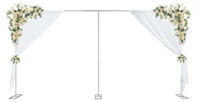 Obrázok produktu pre Solidchoice – Dekoratívna svadobná oblúka, 600 x 300 cm, pre svadby
