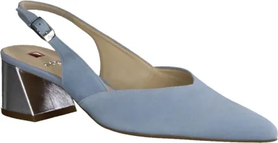Produktbild von Högl 1-104618 elegante Damenschuhe, Sling, Leder,Skyblue (Hellblau) - Damenschuhe Top Trends, Blau, leder (samtkid-leder), absatzh&oumlhe: 40 mm