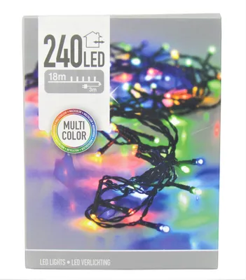 Image de Lumières de sapin de Noël 240 led multicolores