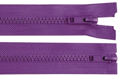 1 Reißverschluss 2-Wege 5mm 80 cm teilbar Autolock Doppelzipper