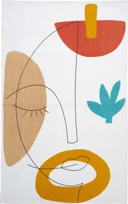 Produktbild von Teppich ARTY COLORS 50x80 cm, weiß
