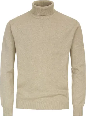 Produktbild von REDMOND Casual Herren Pullover Langarm Rollkragen Comfort Beige 5XL