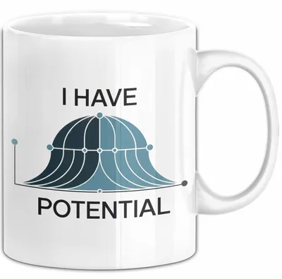 Produktbild von Physiker Tasse Geschenk Ich habe Potenzial Wissenschaft (Weiß)