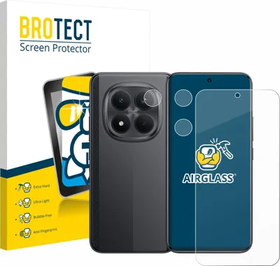 Produktbild von BROTECT Schutzglas für Xiaomi Poco M8 Pro (Display+Kamera) Schutzfolie Panzer Folie Glas Display Schutz klar