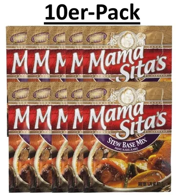 Produktbild von 10er-Pack Mama Sita's Stew Base Mix Würzmichung für Eintopf Pang Kare Kare 50g