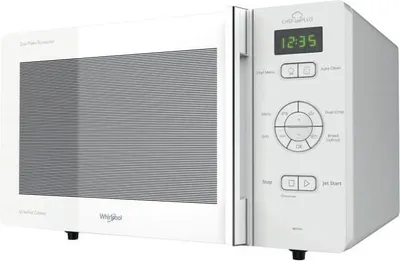 Image de Whirlpool Chef Plus MCP 345 WH White Grill microwave Countertop 25 L 800 W