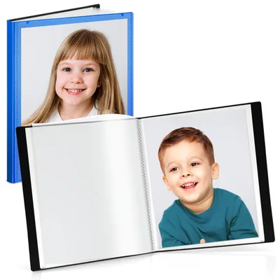 Productafbeelding van CRANBURY: Ordner voor foto's van 20,3 x 25,4 cm (blauw), kunstpresentatieboek