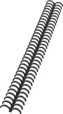 Image de GBC 388064E Reliure plastique ClickBind, DIN A4, 12 mm, noir