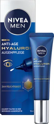 Produktbild von NIVEA MEN Anti-Age Hyaluron Augenpflege 24h Feuchtigkeit Augencreme 15ml