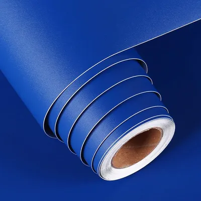 Produktbild von Solidchoice – Selbstklebende blaue Möbelfolie, 60 cm x 5 m