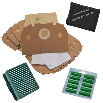 Produktbild von FSProdukte 10 Staubsaugerbeutel + Aktivfiltersystem + 10 Duft