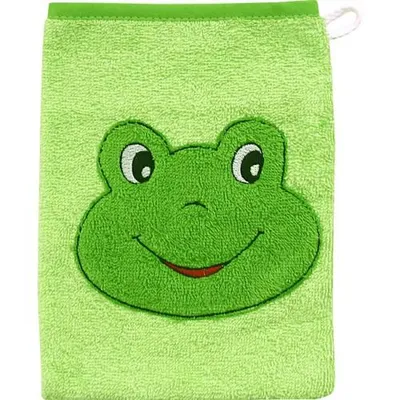 Zdjęcie produktu dla Wörner rękawica do prania żaba limonka 15x21 cm