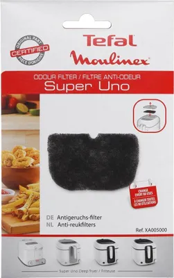 Produktbild von Moulinex Tefal XA005000 Kohlestofffilter Fritteusenfettfilter Friteusenfilter Weichschaumfilter Schwammfilter Schaumstofffilter Antigeruchsfilter Filter Frittöse Fritteuse
