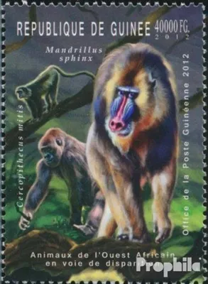 Produktbild von Briefmarken Guinea 2012 Mi 9189 (kompl. Ausgabe) postfrisch Gefährdete Tiere Westafrikas