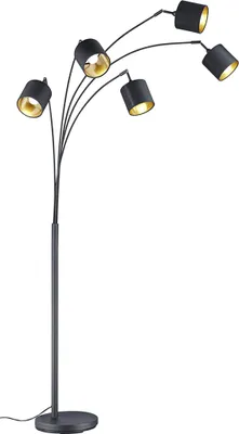 Obrázok produktu pre Textilná stojacia lampa 'Tommy' čierna 5flg R46330579