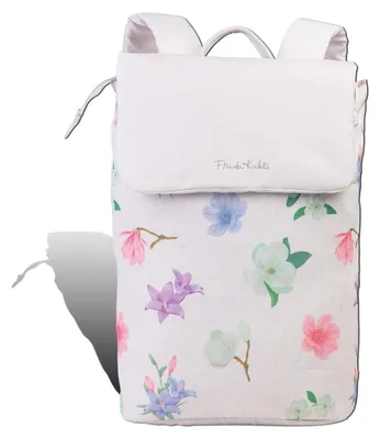 Imagen del producto de Mochila "Frida Kahlo", color beige, material: nylon. Mochila urbana, modelo D2ORI801I