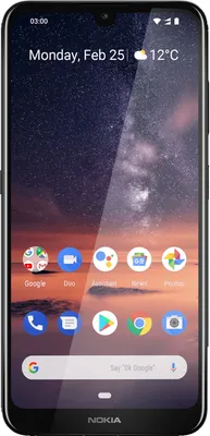 Produktbild von Nokia Smartphone 3.2, 15,9cm (6,26 Zoll), 2GB RAM, 16GB Speicher, DualSIM, Farbe: Schwarz
