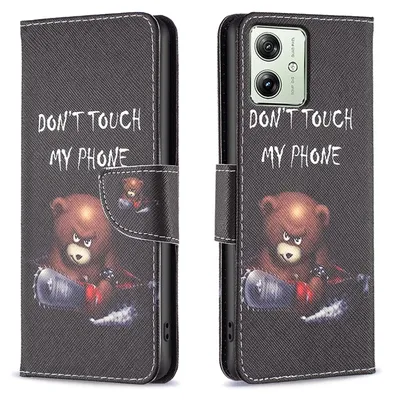 Immagine prodotto di Per Motorola Moto G54 Custodia in  a libro per telefoni cellulari Motif 6 Cover Case Protection
