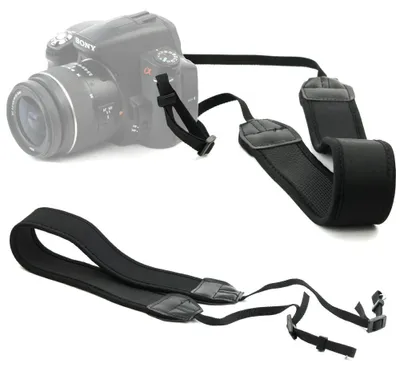 Image de CELLONIC Sangle Réglable pour Appareil Photo Reflex, Hybride et Compact – Sangle de Cou Ergonomique, Robuste et Stabilisateur compatible avec Canon EOS, Panasonic Lumix, Nikon D, Sony Alpha, etc