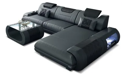 Produktbild von Ecksofa Rimini – Leder, Modern und Komfortabel