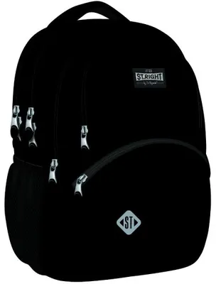 Produktbild von Schulrucksack Rucksack für Schule in Schwarz - Schwarzer Rucksack - 26 Liter
