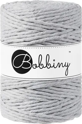 Immagine prodotto di Bobbiny Cordoncino Macrame 5 mm 100 m Grigio chiaro Šňůra