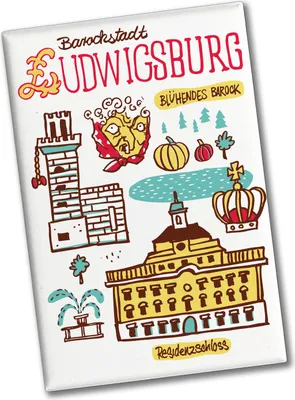 Produktbild von Ludwigsburg Wimmelbild Souvenir Magnet