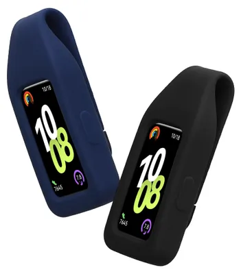 Produktbild von kwmobile 2x Silikon Fitnesstracker Halterung für Huawei Band 10 / 9 / 8 Clip Halter - Fitness Tracker Hülle für Sport - TPU Schutzhülle ohne Tracker -