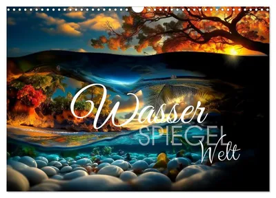 Produktbild von Wasserspiegelwelt (Wandkalender 2027 DIN A3 quer), CALVENDO Monatskalender