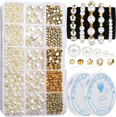 DIY Perlen Set 720 Stück für Armbänder und Schmuck