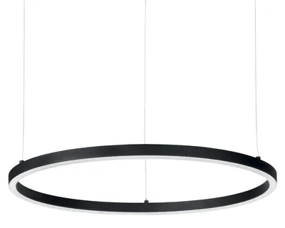 Produktbild von Moderne Hängeampel Aluminium-Kunststoff Schwarz Led 55W 3000K D90Cm