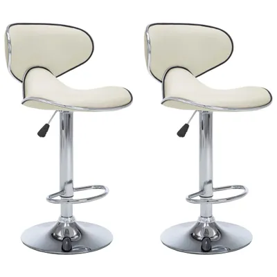 Immagine prodotto di vidaXL Sgabello da bar 2 pz. Similcuoio crema