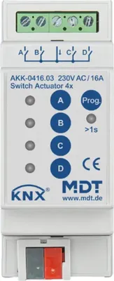 Obrázek produktu pro MDT KNX čtyřpolohový spínač 16 A REG, 1 ks.