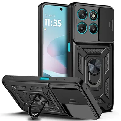 Produktbild von Hülle für Motorola Moto G67 Power / G57 Power, Techsuit, CamShield, Schwarz