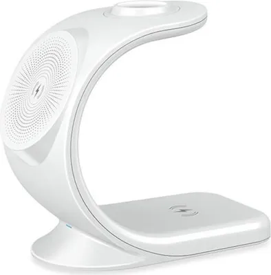 Produktbild von 3-in-1 Magnet drahtloser Ladegerät Desktop Handy Halterung für Iphone12 Iphone13 Iwatch Weiß