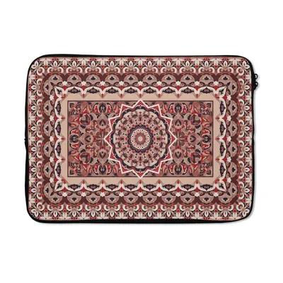 Obrázek produktu pro Pouzdro na notebook 13 palců Perský koberec - Mandala - červený Brašna na notebook
